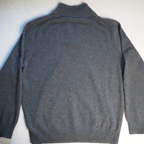 Jos A Bank Traveler’s Collection 100% Cashmere 1/4 Zip Sweater Men’s L – Defect - Picture 6 of 8